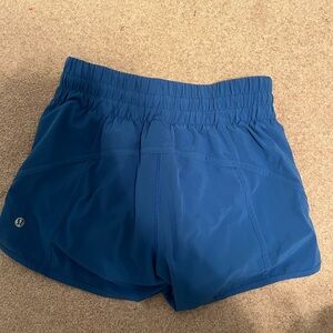 Lululemon blue shorts, size 6